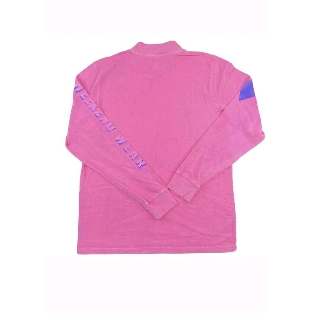 Chubbies Mock Turtleneck Long Sleeve T-Shirt Men's Size M Pink Made In USA Beach - Picture 2 of 5